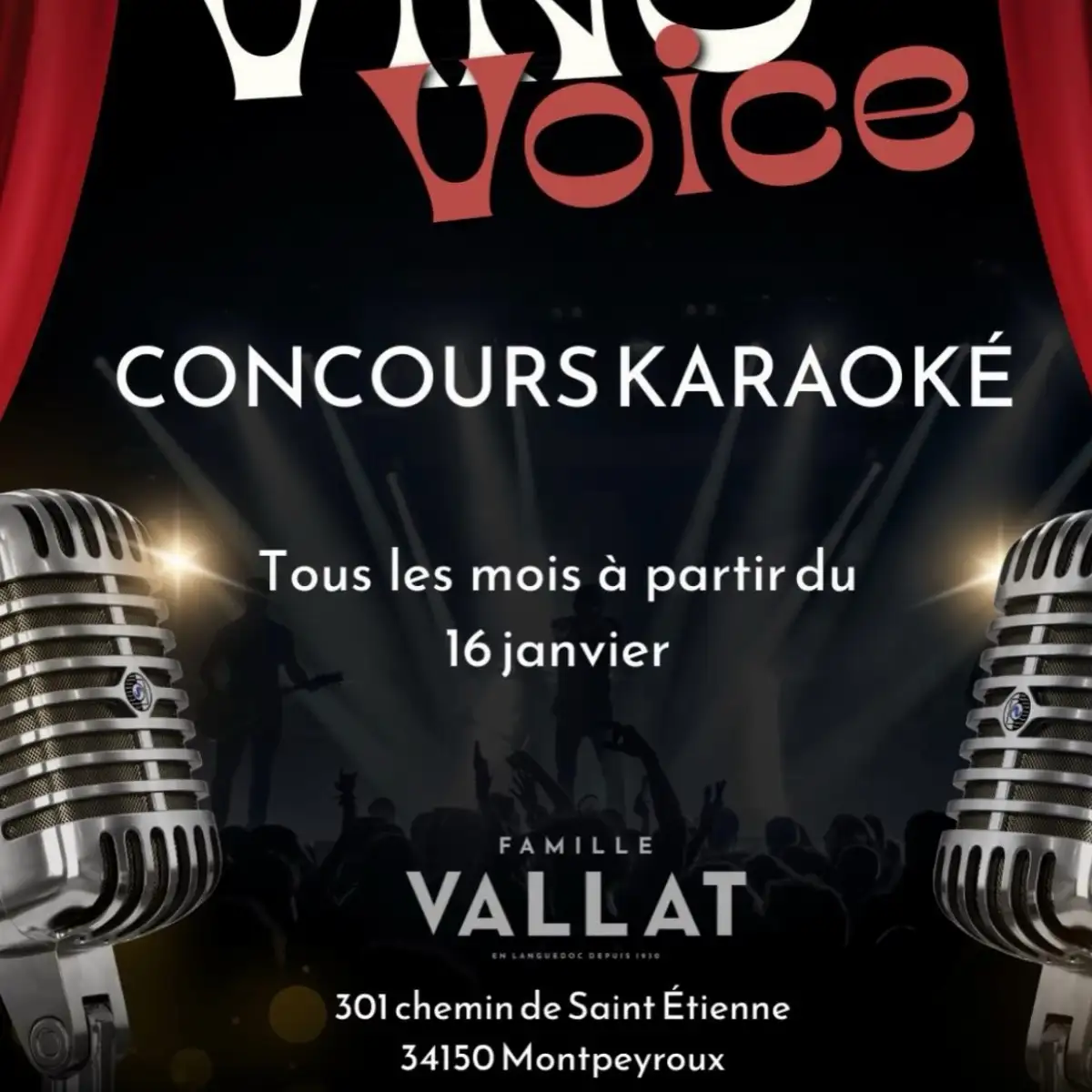 Goguettes 12 juin 2026: Finale des Vino Voice animée par JEAN DANIEL